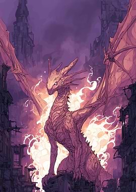 Dragon in a Ruined City