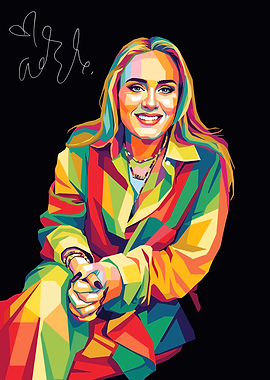Adele Pop Art Portrait