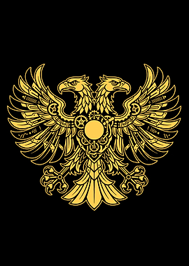 Steampunk Double-Headed Eagle Emblem