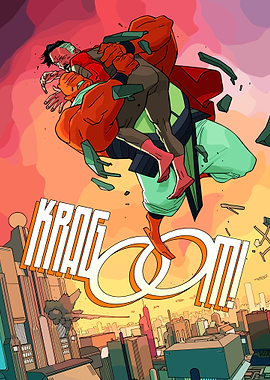 Superheroes Fighting Over City
