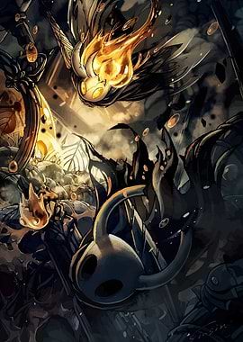 Hollow Knight Characters in Battle