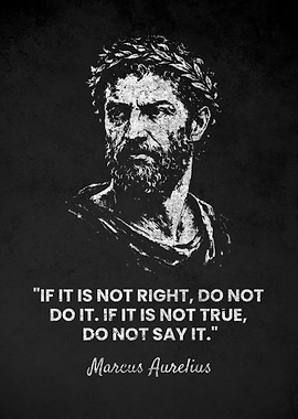 Marcus Aurelius Do Not Quote Poster