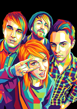 Paramore Band Pop Art Portrait