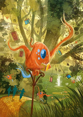 Magical Forest of Books