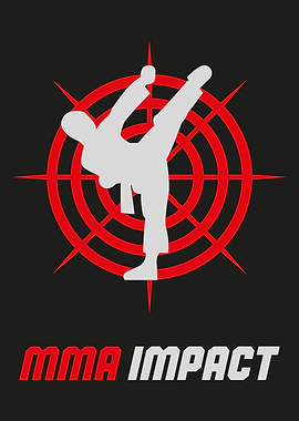 MMA Impact Karate Kick Logo