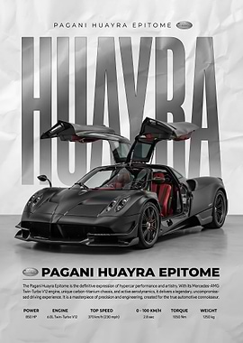 striking black Pagani Huayra Epitome Hypercar