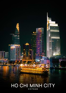 Ho Chi Minh City Skyline at Night