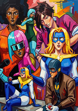 Diverse Group of Superheroes Dispatch