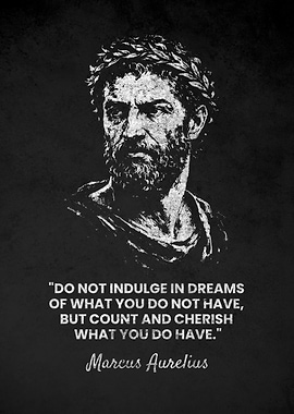 Marcus Aurelius Cherish Quote Poster