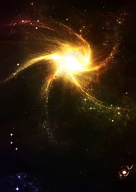 Exploding Galaxy in Deep Space