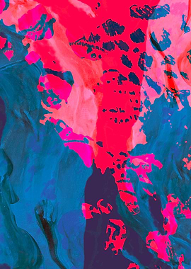 Vibrant Abstract Paint Splatter
