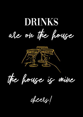 Funny Home Bar Cocktail Art