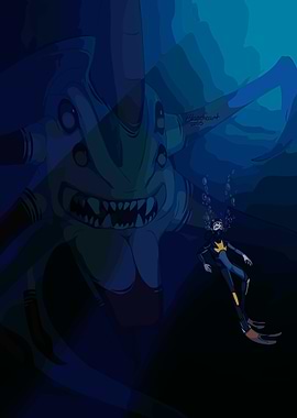 Scuba Diver Encounters Leviathan