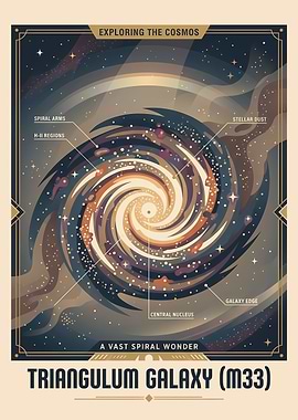 Triangulum Galaxy (M33) Poster