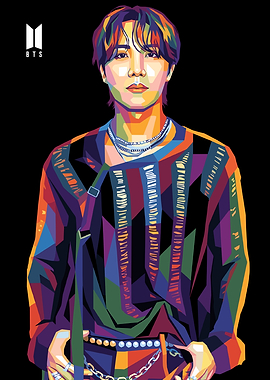 J-Hope BTS Pop Art Portrait