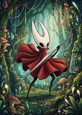 Hornet Hollow Knight Silksong Gaming Poster