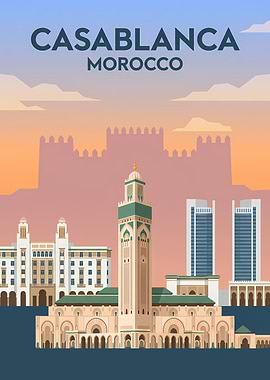 Casablanca Morocco Skyline