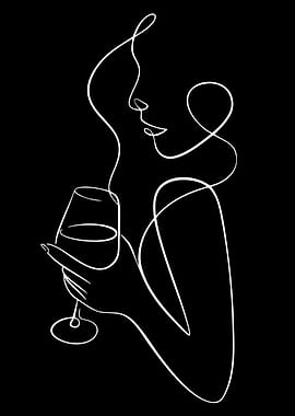 Woman holding a wine glass