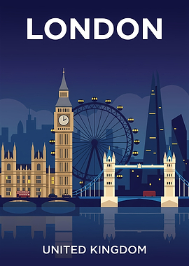 London Skyline at Night