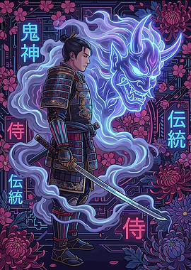 Samurai and Oni Spirit