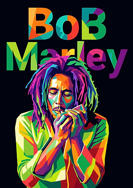 Bob Marley Pop Art Portrait