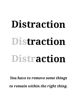 Distraction Text Art