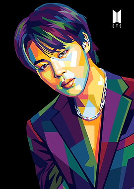 Jimin BTS Pop Art Portrait