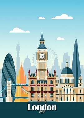 London Skyline Illustration