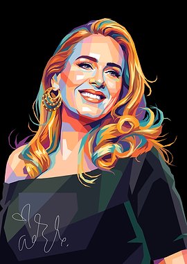 Adele Pop Art Portrait