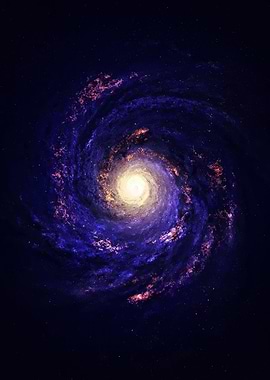 Swirling Galaxy in Deep Space