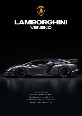Lamborghini Veneno Side Profile