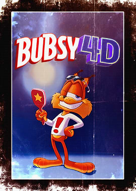 Bubsy 4D Video Game Cover