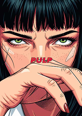 Pulp Fiction Mia Wallace Pop Art