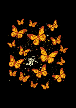 Butterfly Monarch Astronaut