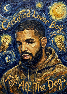 Drake 'Certified Lover Boy' 'For All The Dogs' Painting