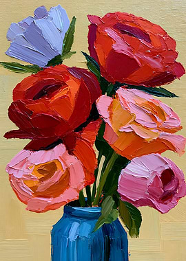 Impressionistic Floral Painting