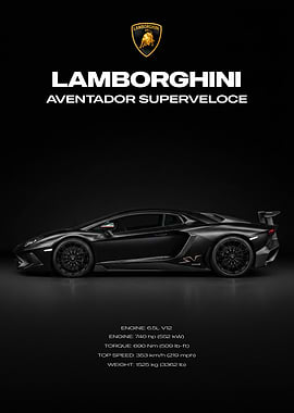 Lamborghini Aventador SV Side Profile