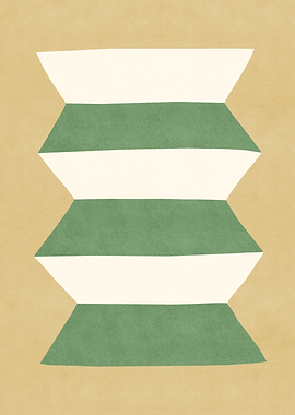Abstract Geometric Minimalism Gold Green