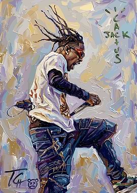 Travis Scott Cactus Jack Painting