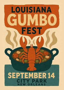 Louisiana Gumbo Fest Poster