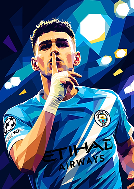Phil Foden Shushing Gesture