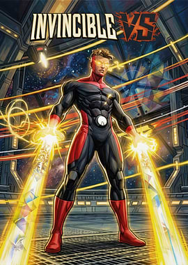 Invincible Superhero in Space