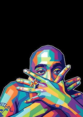 Tupac Shakur Pop Art Portrait