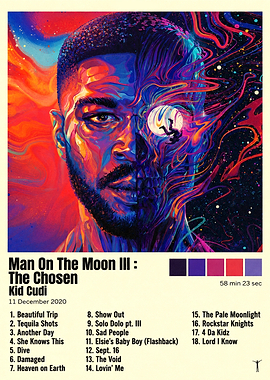 Kid Cudi Man on the Moon III Poster
