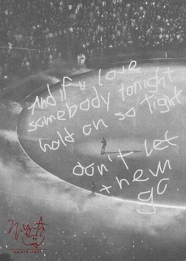 Kanye West Handwritten Lyrics Poster