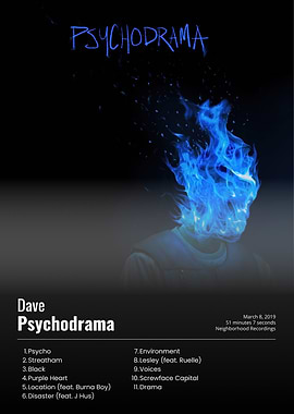 Dave Psychodrama Album Cover