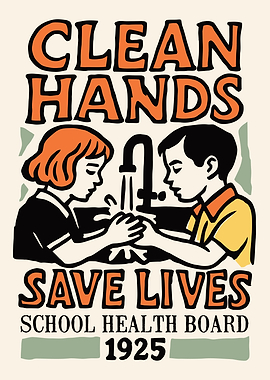 Clean Hands Save Lives Poster