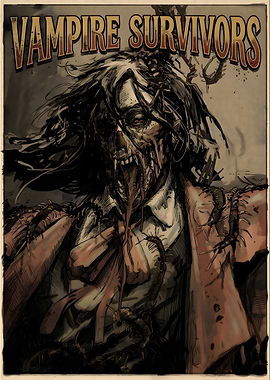 Vampire Survivors Poster Art