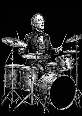 John Tyler Drummer in a Suit