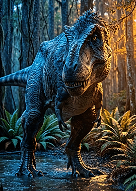 Tyrannosaurus Rex in a Forest